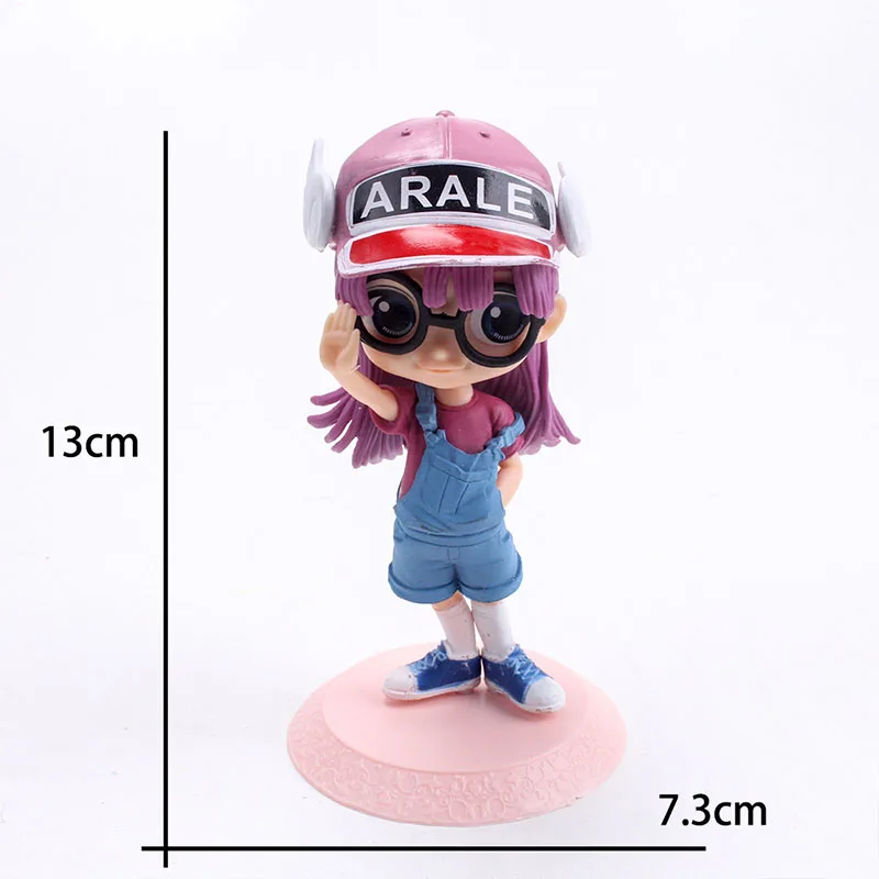 Figuras de acción de dibujos animados del Dr. Slump Arale, Kawaii Q Posket, modelo hecho a mano, adorno, juguete, encanto, regalo de cumpleaños para niños, 13cm