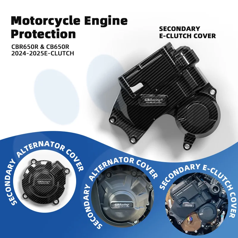 

GBRacing Engine Dual-Shield Deluxe Set For HONDA CBR650R/CB650R (2021-2025) - Secondary E-Clutch + Alternator Protection​
