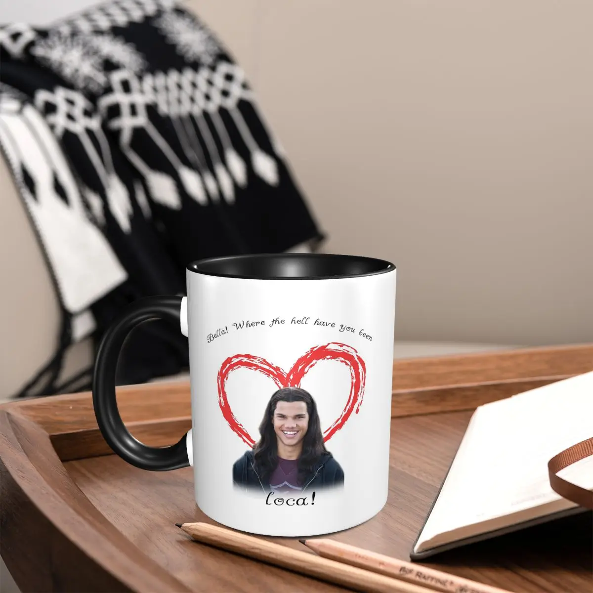 Bella Where The Hell Have You Been Loca Twilight Jacob Mug Ceramic Coffee Cups Tea Mugs Milk Cup Drinkware Gifts for Woman Man