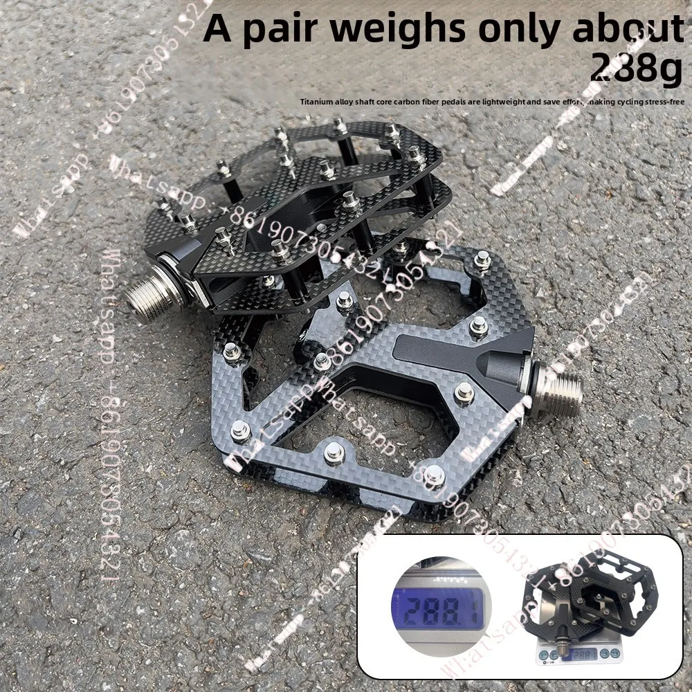 

Suitable for New 7 11 Carbon Fiber DU Pedals Ultra Light Titanium Axis Mountain Road Bicycle Pedals