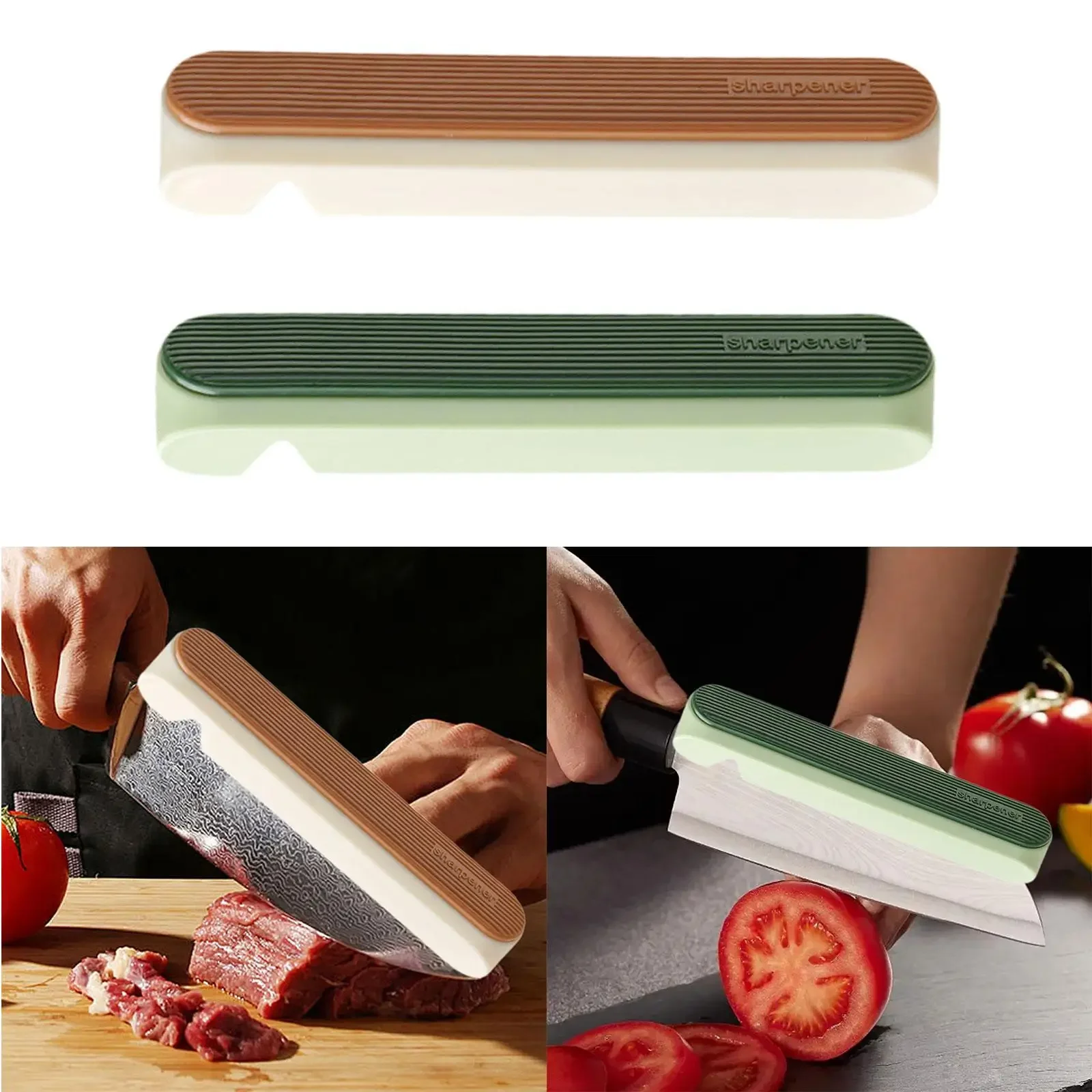 1Pcs Cutter Assistant Tool with 2-in-1 Safety Hand Guard with Sharpener – Shock Resistant, Anti-Cut, Easy Clean,Home Kitchen