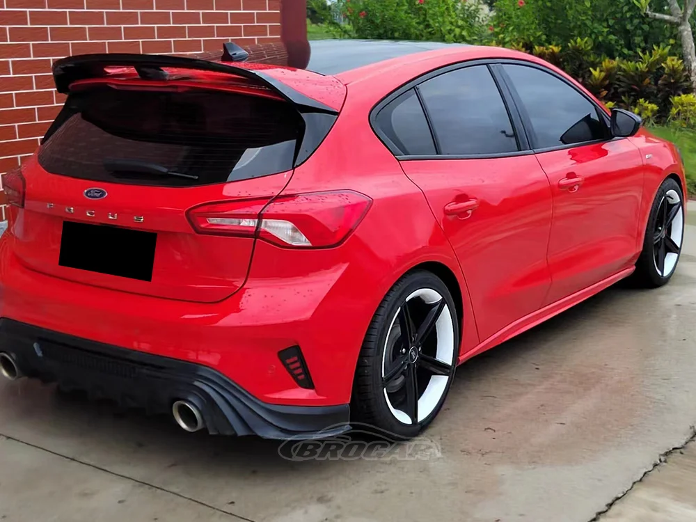 For Ford Focus ST-LINE Hatchback 2019 - 2022 High Quality ABS Plastic Top Wing Gloss Black Rear Spoiler Trunk Boot Wing Spoiler