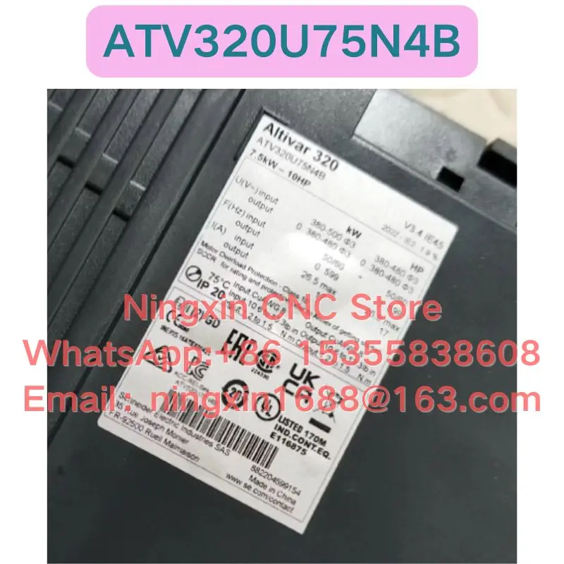 Used ATV320U75N4B Inverter Functional test OK Fast delivery
