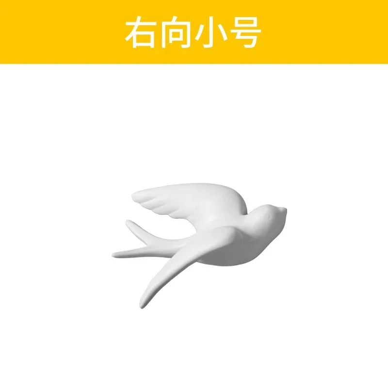 

Ceramic Birds Sparrows Swallows Dove White Wall Mounted Hanging Decor Bathroom Livingroom Garden Wall Sculptures Realistic