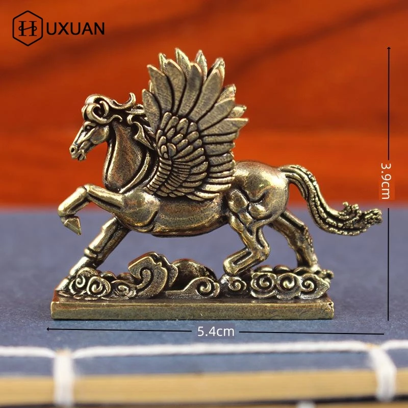 2026 Chinese Zodiac Horse Statue Bronze Horse Desktop Decoration Living Room Tea Table Sculpture Metal Craft Home Decorations