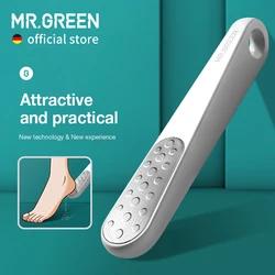MR.GREEN lime à pieds, dissolvant de callosités Double face pour les peaux mortes, outils de pédicure professionnels, grattoir à callosités, ponceuse à pieds, fileur de talon