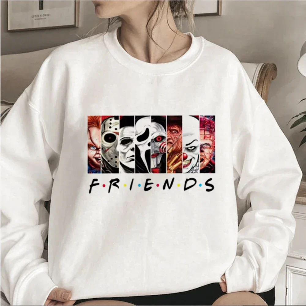 New Najlepszy stefen King Horror nadrukowanymi postaciami przyjaciele Hoodies kobiety kreskowek topy ubrania na Halloween kobiet