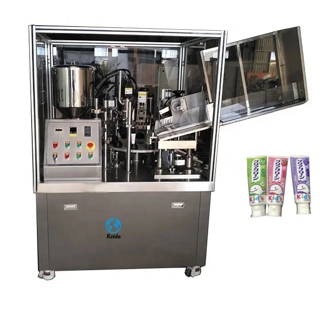 Full Automatic Tube Filling Sealing Machine Toothpaste Filling And Sealing Machine