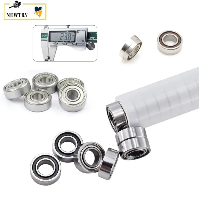 High Quality 10Pcs High Speed Dental Handpiece Ceramic Bearing NSK KAVO W*H Sirona Step Flange Turbine Spare Parts 2.38/2.78mm