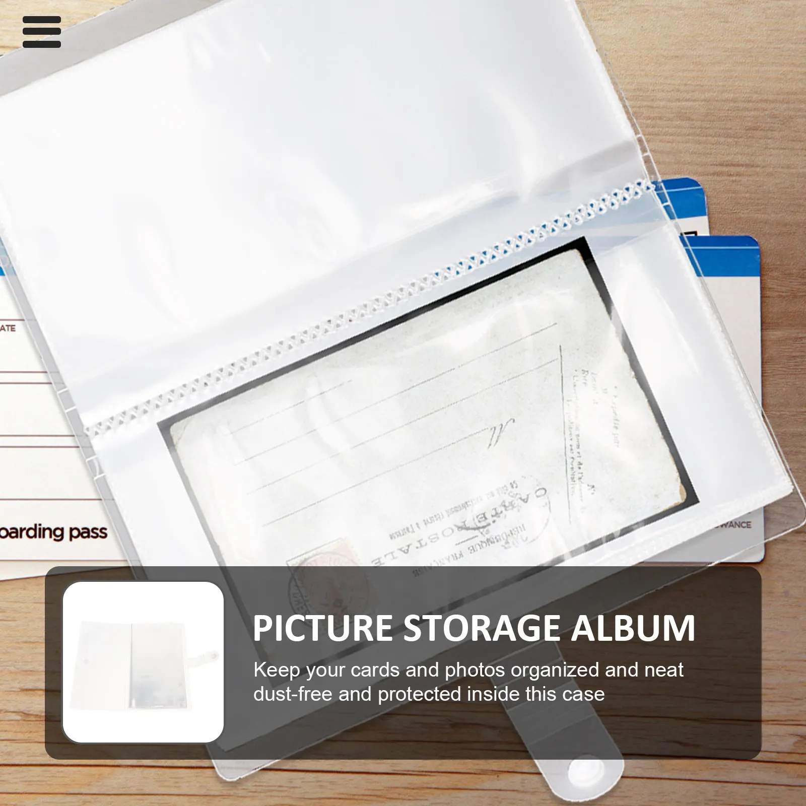 2Pcs Multi-Functional Tickets Storage Album Wear-Resistant Loose-Leaf Book for Movie Plane Cards Photo Organizer Commemorative