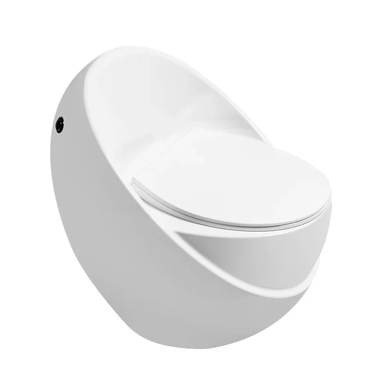 

Creative egg small apartment toilet, household deodorant siphon large diameter personalized toilet