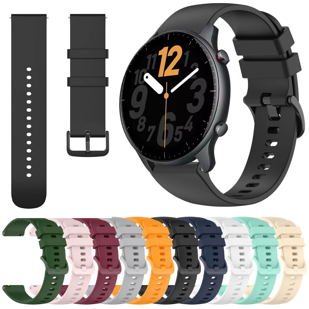 Silicone Strap For Amazfit BALANCE GTR 4 47MM GTR 2 2E GTR3 Pro Pace Watchband 22mm Sport Bracelet Correa For Amazfit Bip 5 Band