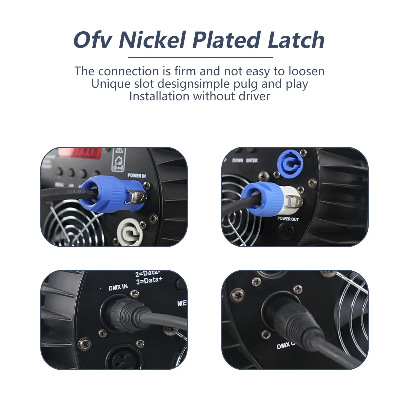 5 Meters/ 3 Meters Length Combination Powercon Plug DMX Cable Power Line Lighting Accessories For Stage Wedding DJ Disco