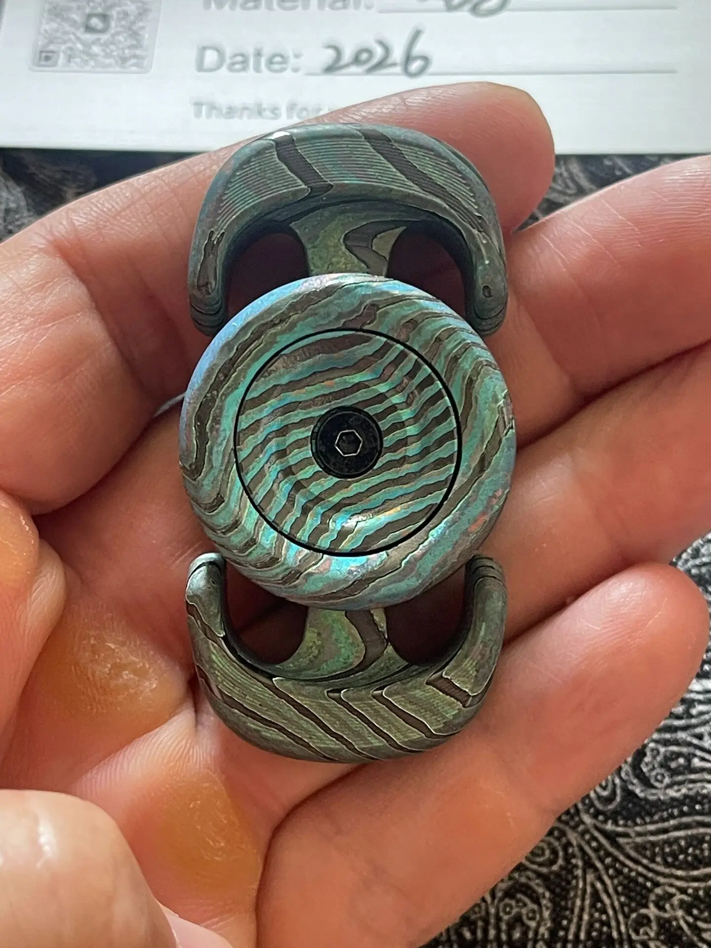 Used EDC SP4xl Zirconium Horse Pickling EDC Decompression Toy