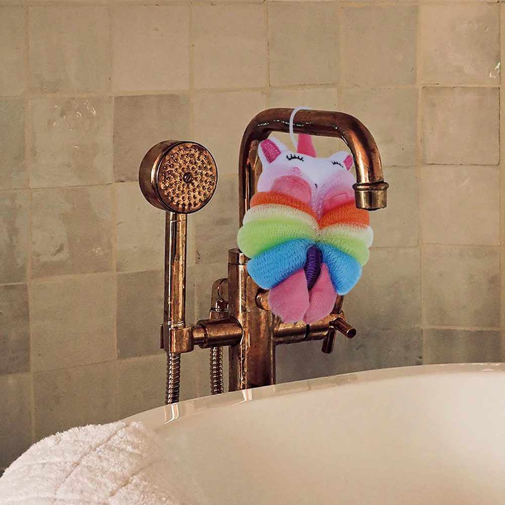 

2Pcs Cartoon Bath Ball Baby Skin Cleaning Sponge Toddler Shower Loofah Soft Gentle Bath Sponge Kids Body Wash Loofah for Shower