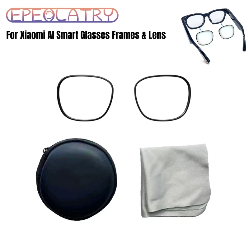 For Xiaomi AI Smart Glasses Prescription Lenses Anti Blue Myopia Lens Quick Disassemble Frame for Xiaomi Smart Glasses