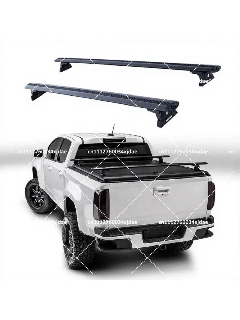 Universal Adjustable Aluminum Alloy Roof Rail Cross Bar for Pickup Truck Rear Bed Luggage Roll Bar