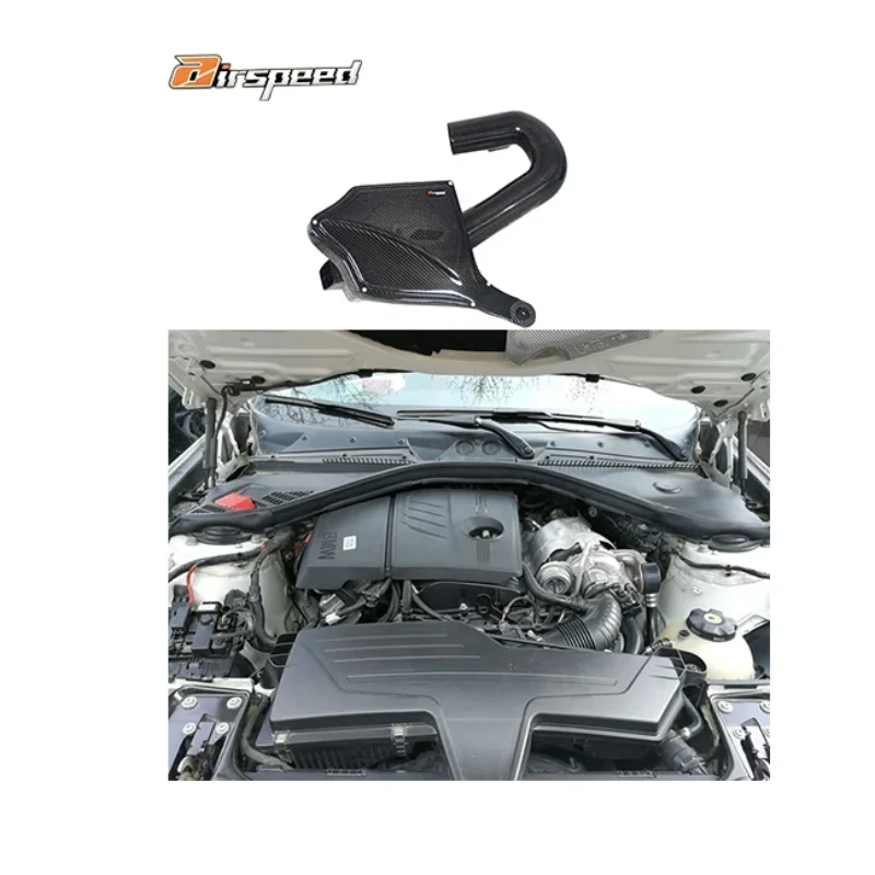 

Airspeed Automotive Parts 100% Dry Carbon Fiber Cold Air Intake System For bmws 116 316 N13 1.6T