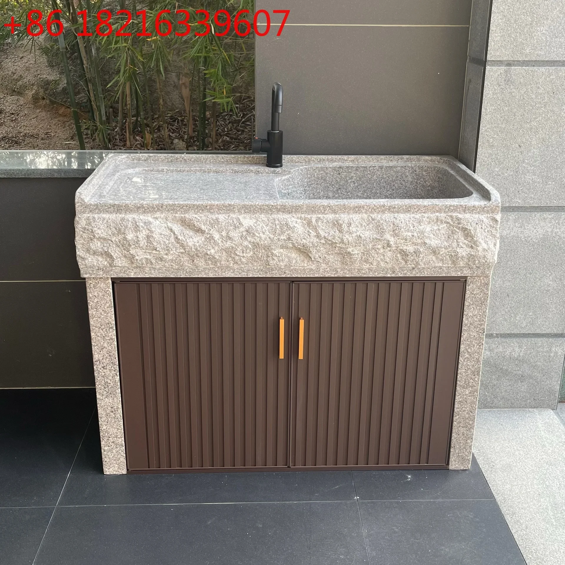 TA O Outdoor natural marble sink, vegetable wash yard, stone sink