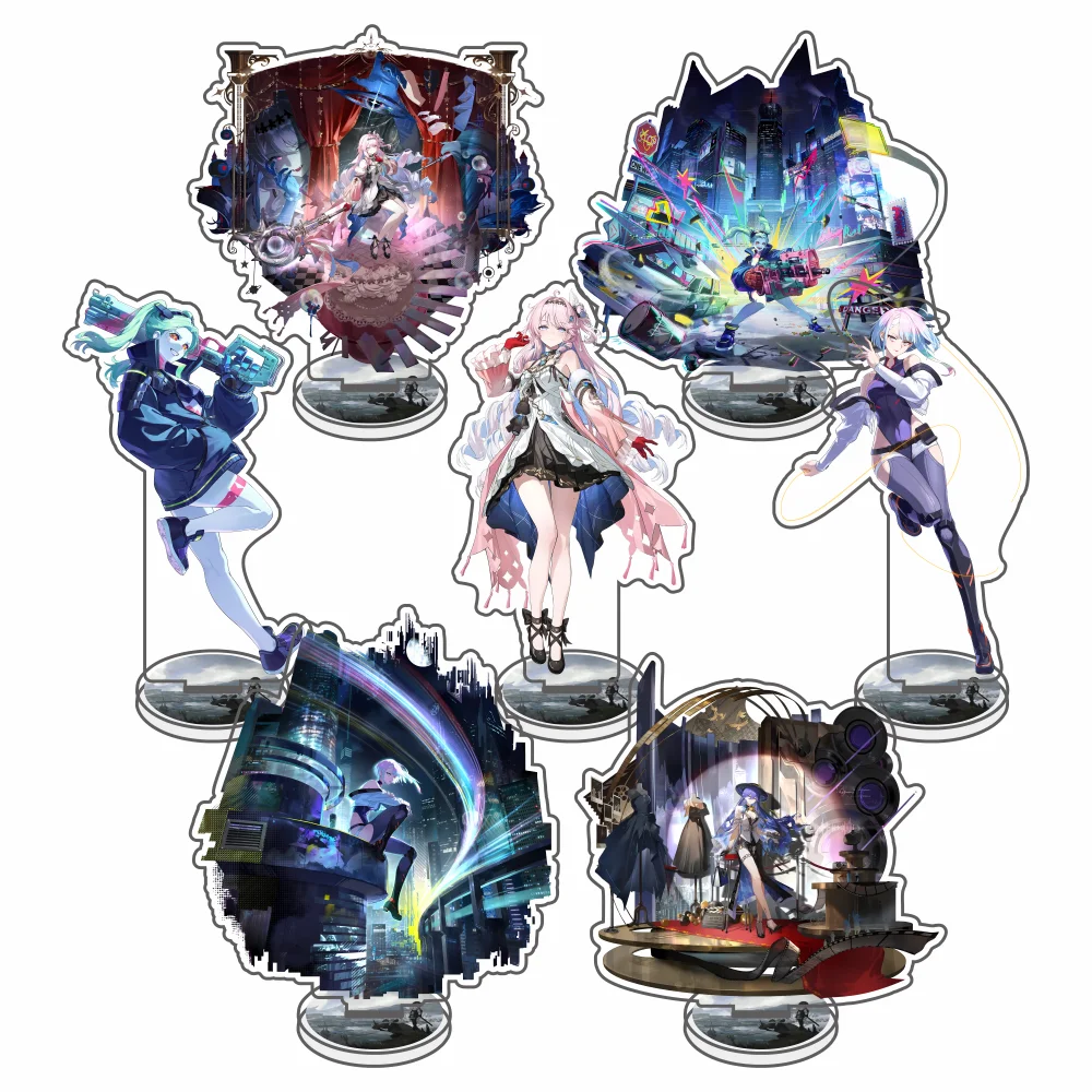 Wuthering Waves Lucilla LUCY Figure Stand Model Plate REBECCA HIYUKI DENIA Acrylic Standing Anime Iuno SIGRIKA Gift keychain