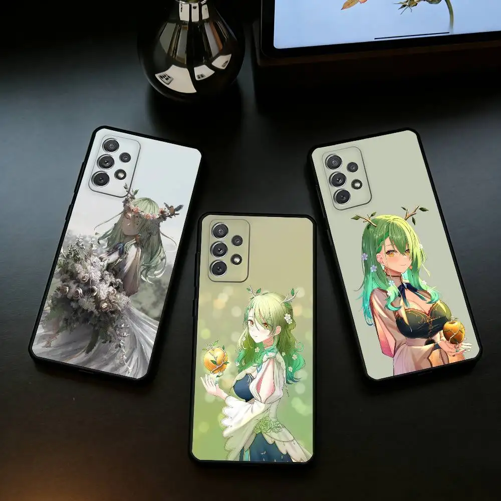 

C-Ceres F-Fauna-NA Soft Silicone Black Cover Phone Case For Samsung Galaxy A73,A72,A71,A70,A53,A52,A51