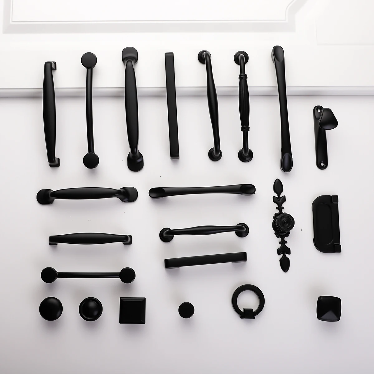 PQB Black Handles for Furniture Cabinet Knobs and Handles Kitchen Handles Drawer Knobs Cabinet Pulls Cupboard Handles Knobs