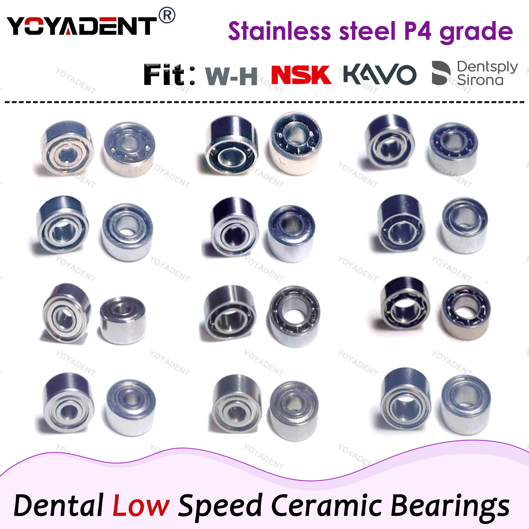 

Стоматологический низкий станок, 5 шт., керамические подшипники из нержавеющей стали класса P4 для низкоскоростного наконечника, стоматологические материалы