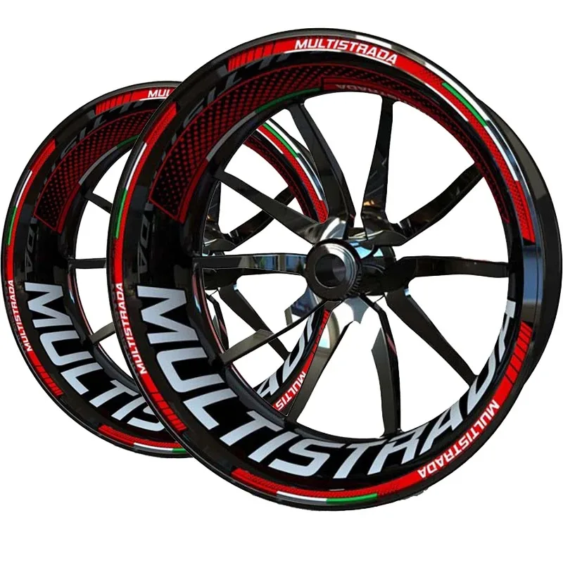 ドゥカティ-マルチストラーダ用-ホイールステッカー-リムデカール-ロゴ