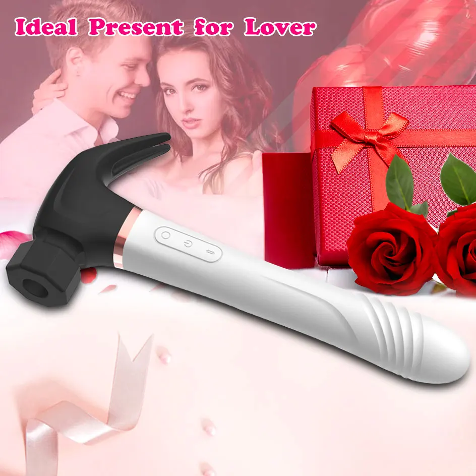 G Spot Hammer Sucking Vibrator 4IN1 Vagina Anal Thrusting Dildo Massager Clit Nipple Prostate Stimulator Adult Sex Toy for Women