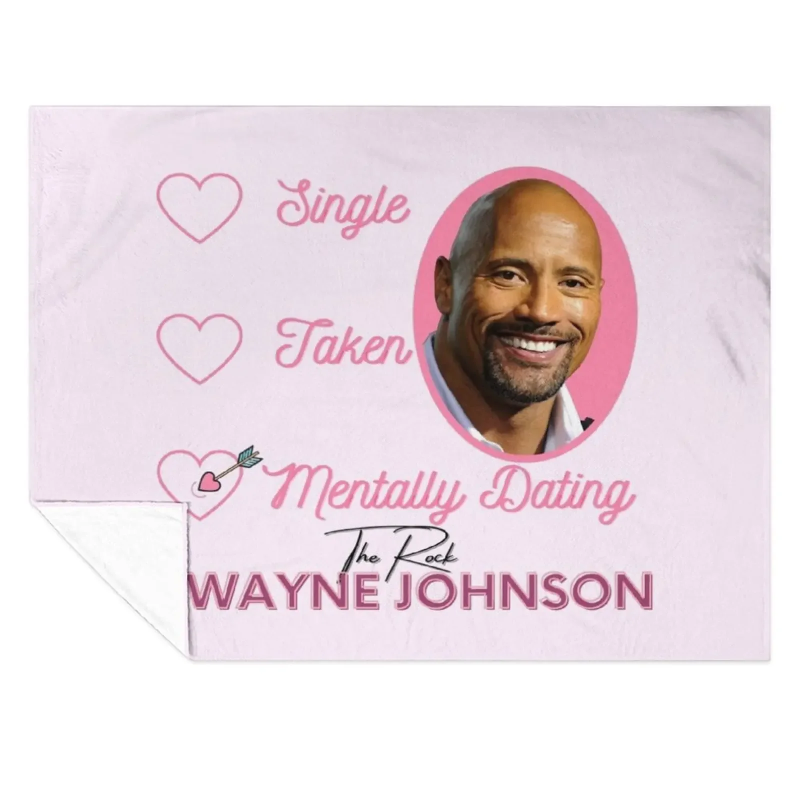 

Mentally Dating Dwayne Johnson Throw Blanket Furrys Blankets Sofas Of Decoration Decorative Throw cosplay anime Blankets