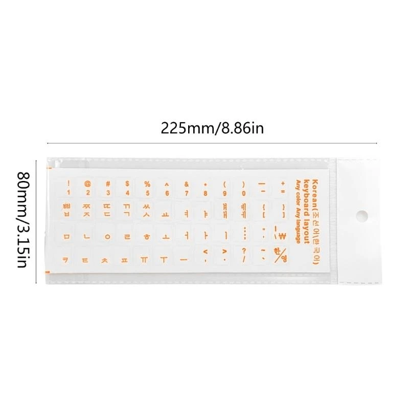 090f Language impermeabili standard Korean Lettera per accessori per PC per accessori per PC