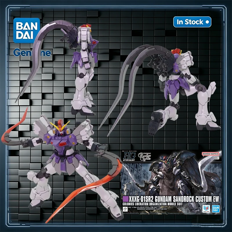bandai-hg-1-144-xxxg-01sr2-gundam-sandrock-custom-ew-model-kit-action-figure-anime-giocattolo-da-collezione-kit-di-montaggio-regalo-disponibile
