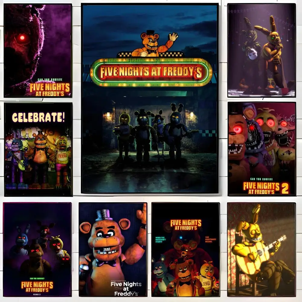 FNAF Five Nights at Freddy's Ultimate Group Poster, Wandkunstdruck, Poster, dekoratives Wandbild, Heimdekoration, Geschenk, ungerahmt