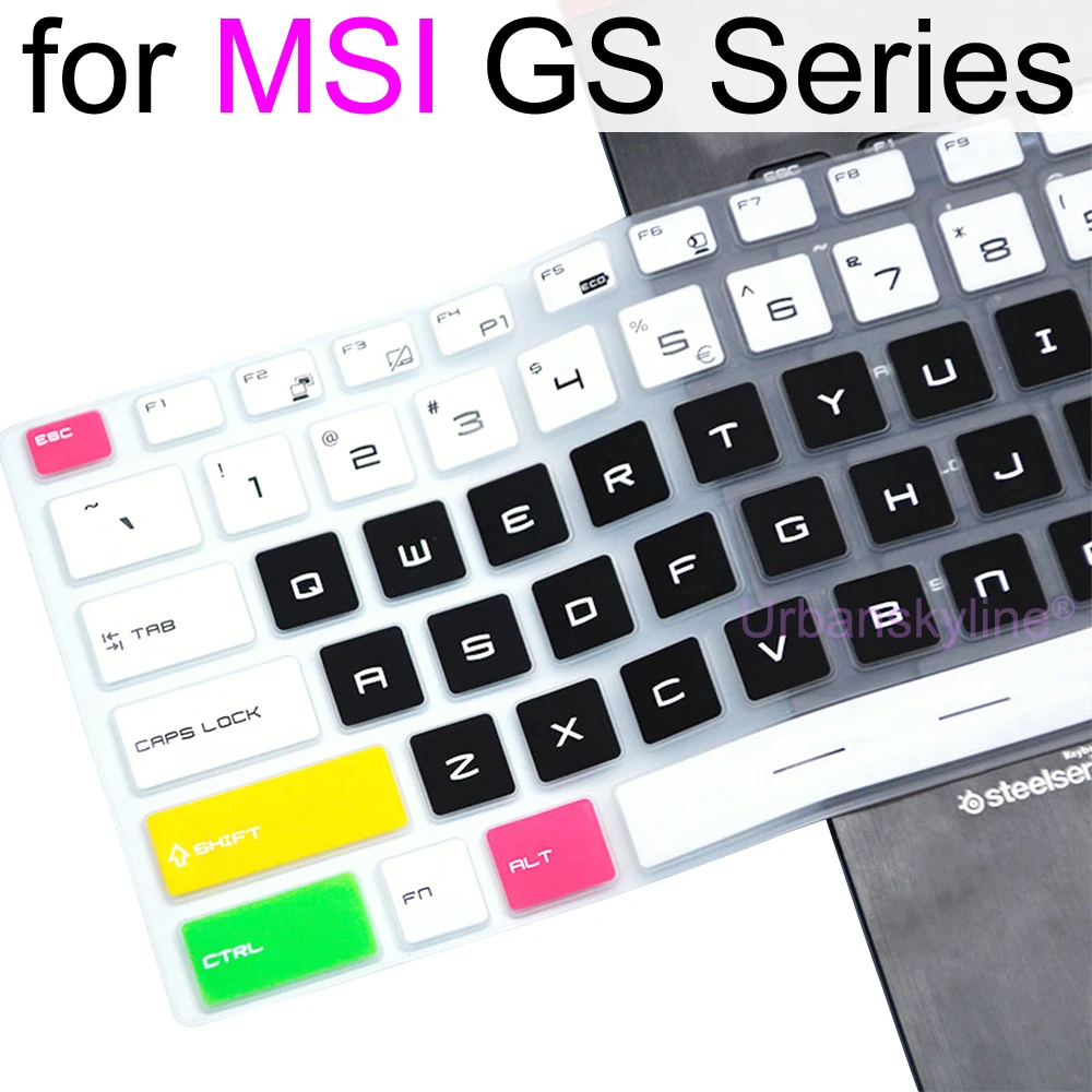 Copertura della tastiera per MSI GS65 GS66 GS77 GS76 GS75 GS73 GS73VR GS72 GS70 GS63 GS63VR GS60 Custodia sottile in silicone per laptop 15 17.3 17