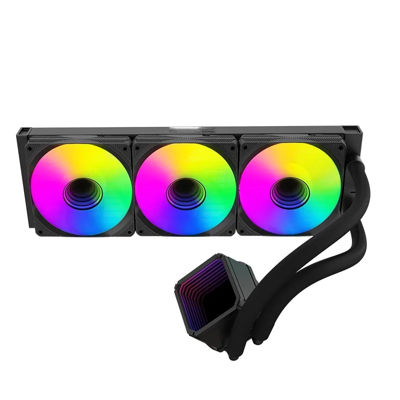 

Argb Fan Pc Case Cooling Led Lights Fan Liquid Cpu Fan Black 360mm Aio Wate Cpu Cooler For Cpu