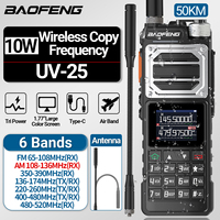 Baofeng UV-25 Air Band Walkie Talkie Wireless Copy Frequency NOAA Type-C Charger AM Long Range UHF VHF 999CH Ham Two Way Radio