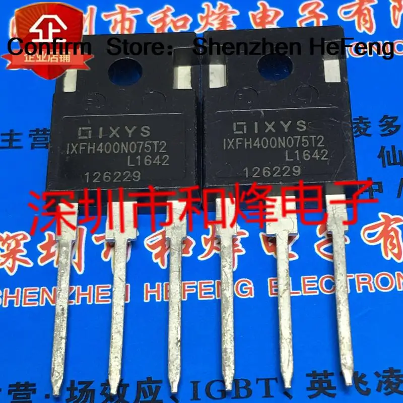 5PCS-10PCS IXFH400N075T2  TO-247 75V 400A   NEW AND ORIGINAL Fast Shipping Quality