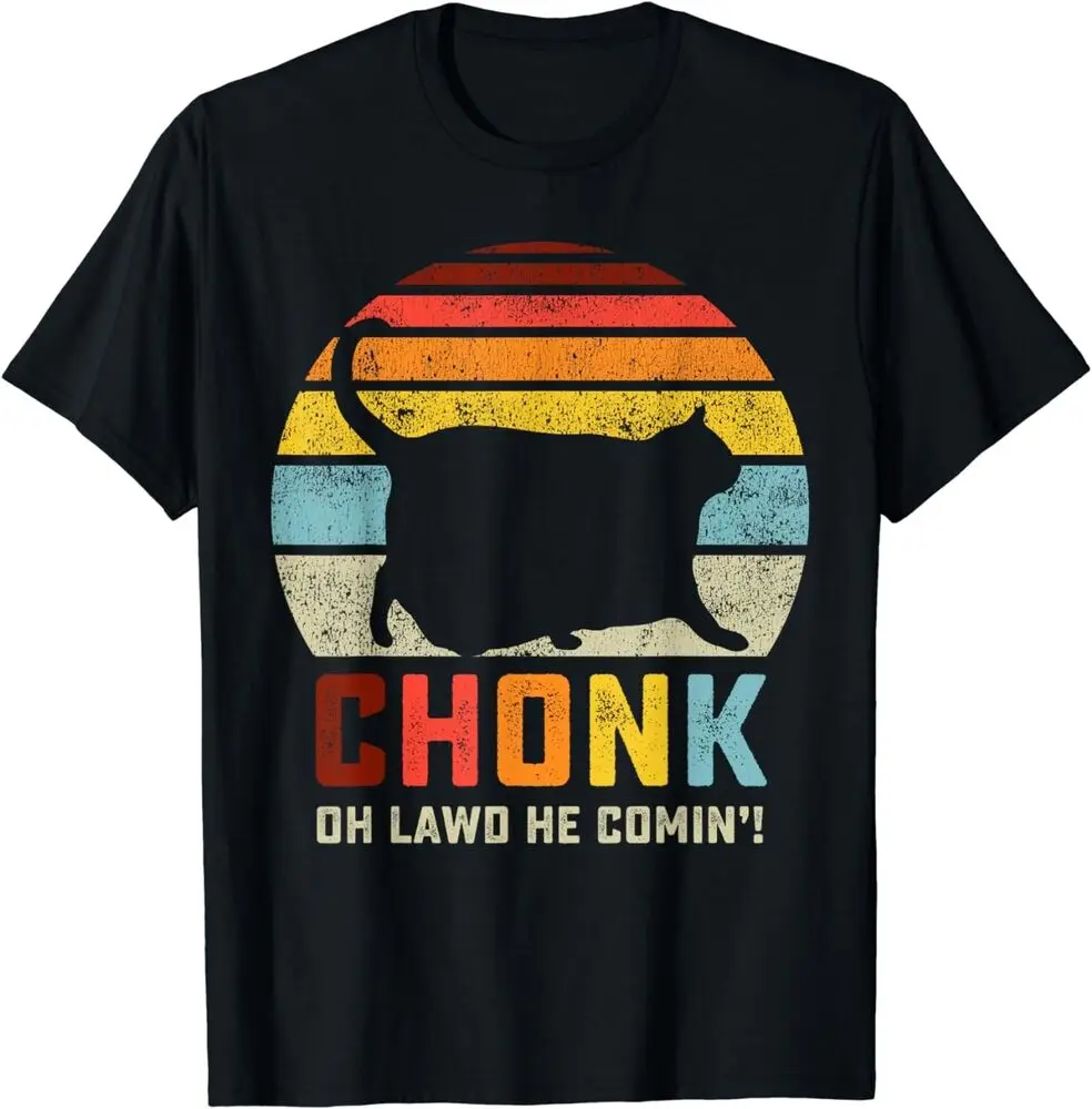 Chonk Cat Scale Meme Retro Style Vintage Cats Memes T-Shirt Anime Graphic T-shirts High Quality 100%Cotton Short Sleeve