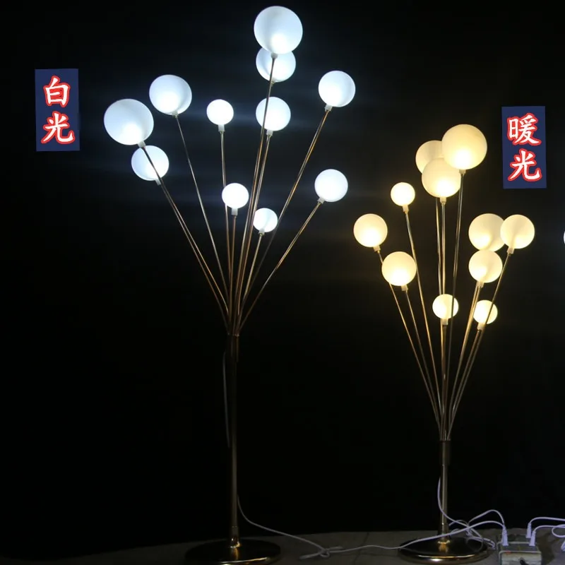 Wedding props apple tree road guide sea urchin luminous lamp wrought iron electroplating happy fruit tree wedding stage welcome
