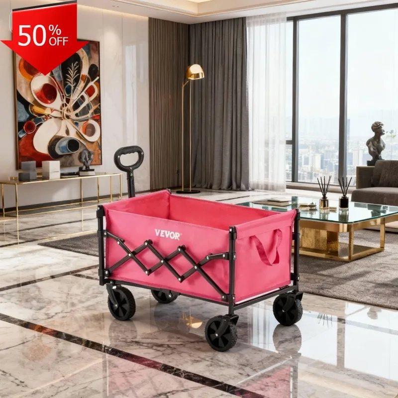 

Hand Cart Folding Charging Diablite Portable Trolley Foldable Electric Wagon Cart Large Bicycle Trailer Mobility Scooter Bogie