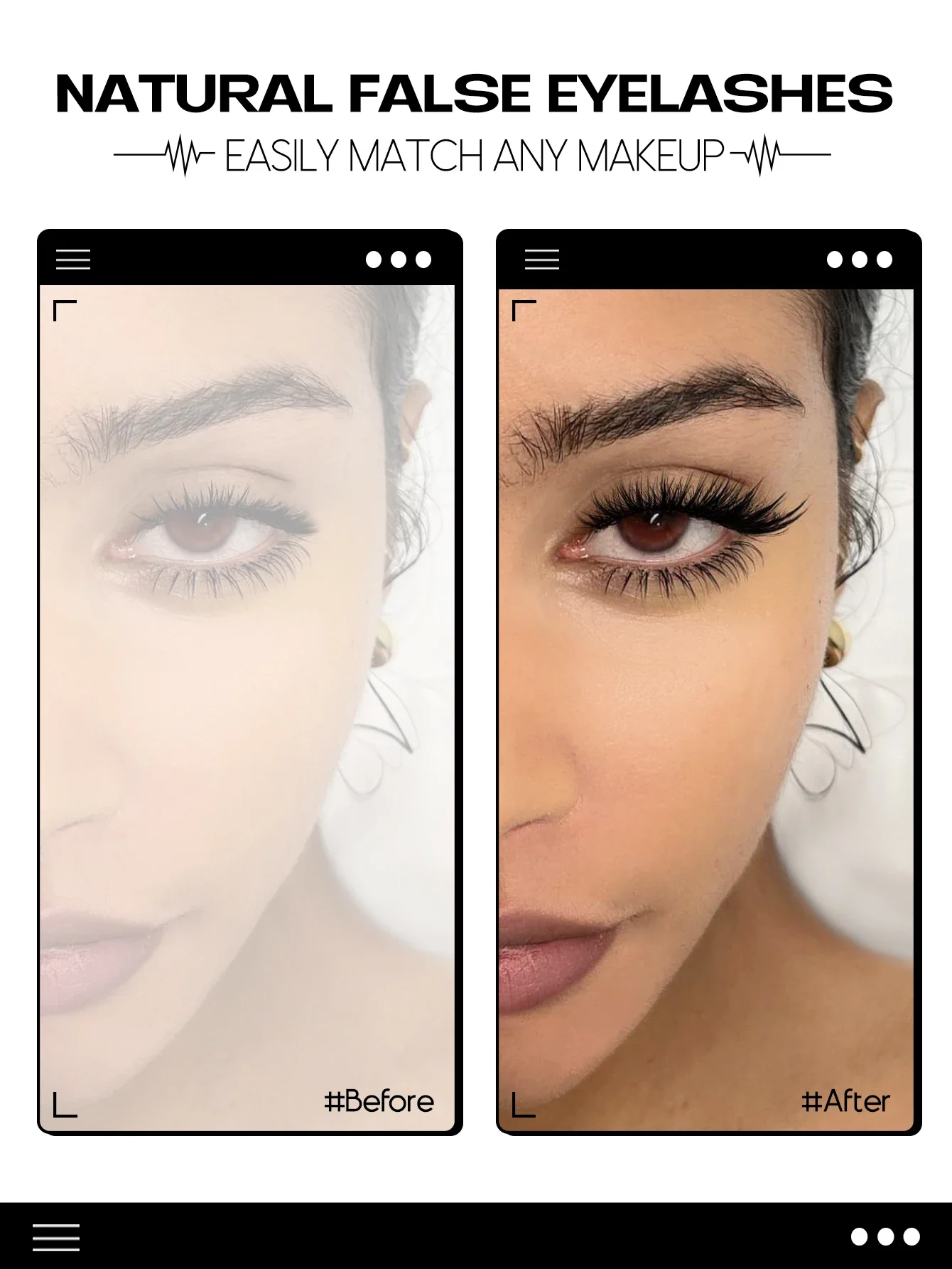 Veltrinay cílios olho de gato banda clara cílios postiços raposa olho cílios falso vison cílios aparência natural cílios extensão maquiagem
