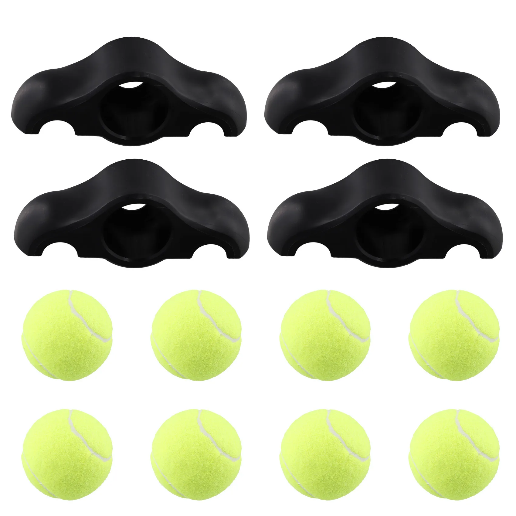 New 4 Pack Indoor Cycling Snap Rocker Feet Adapters,for Smart Bike Resistance Trainer Home Workout Equipment,with Ball