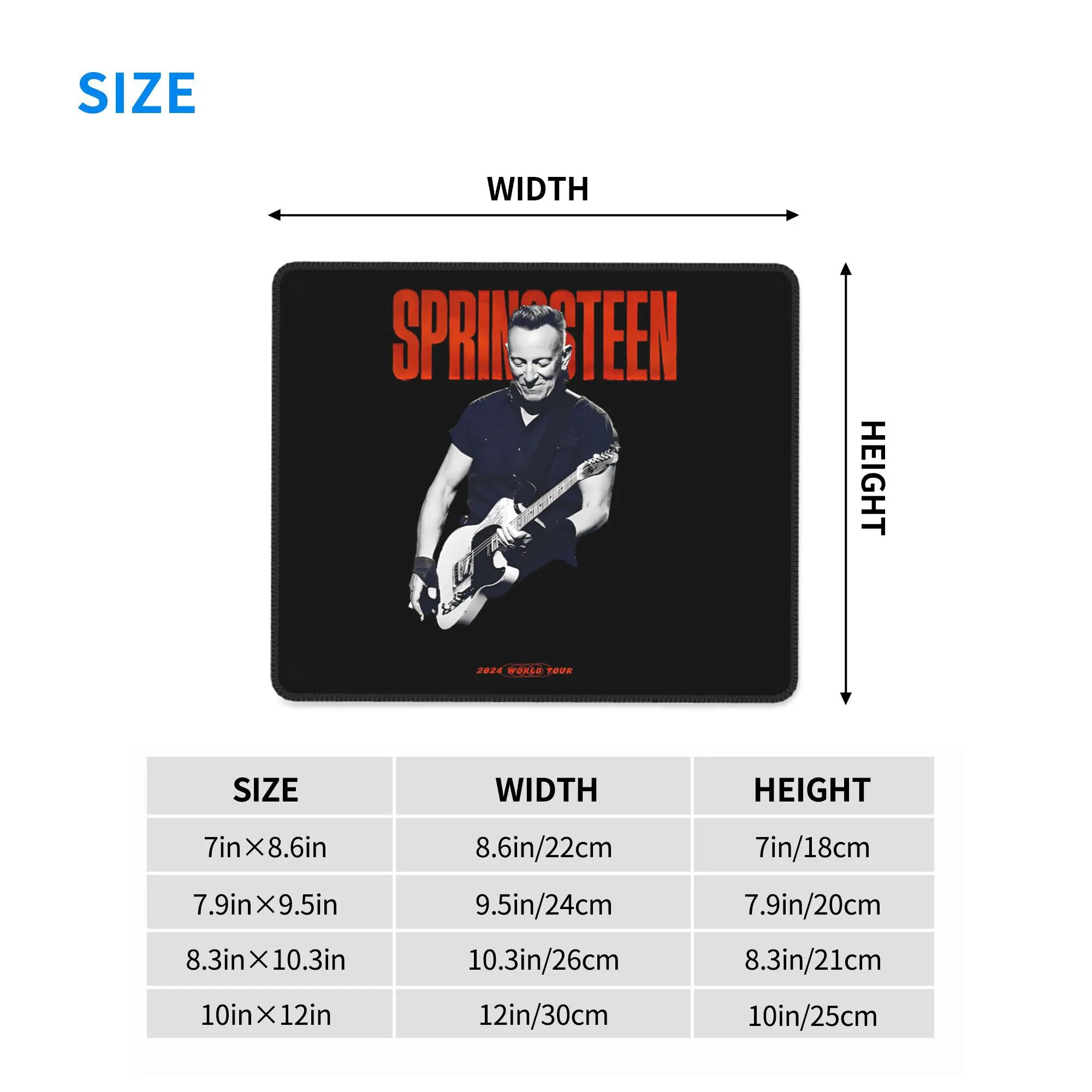 بروس سبرينغستين ماوس الوسادة الكمبيوتر لوحة المفاتيح ماوس حصيرة ألعاب الكمبيوتر المحمول مكتب حصيرة مكتب الملحقات الجدول الحصير