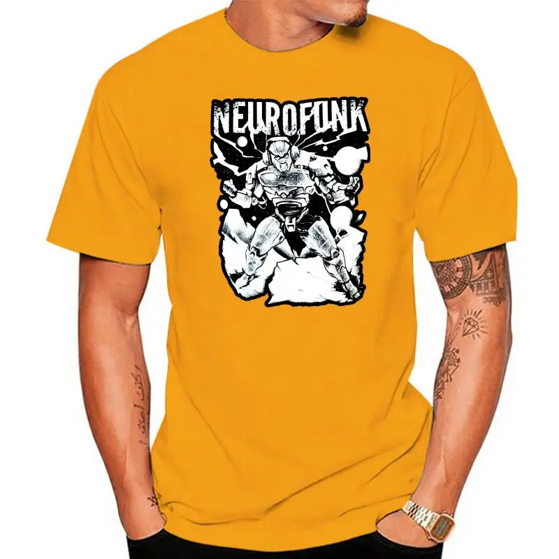 Neurofunk T Shirt Robot Junglist Jungle Massive Amen Drum And Bass Mens Tee Full-Figured Tee Shirt