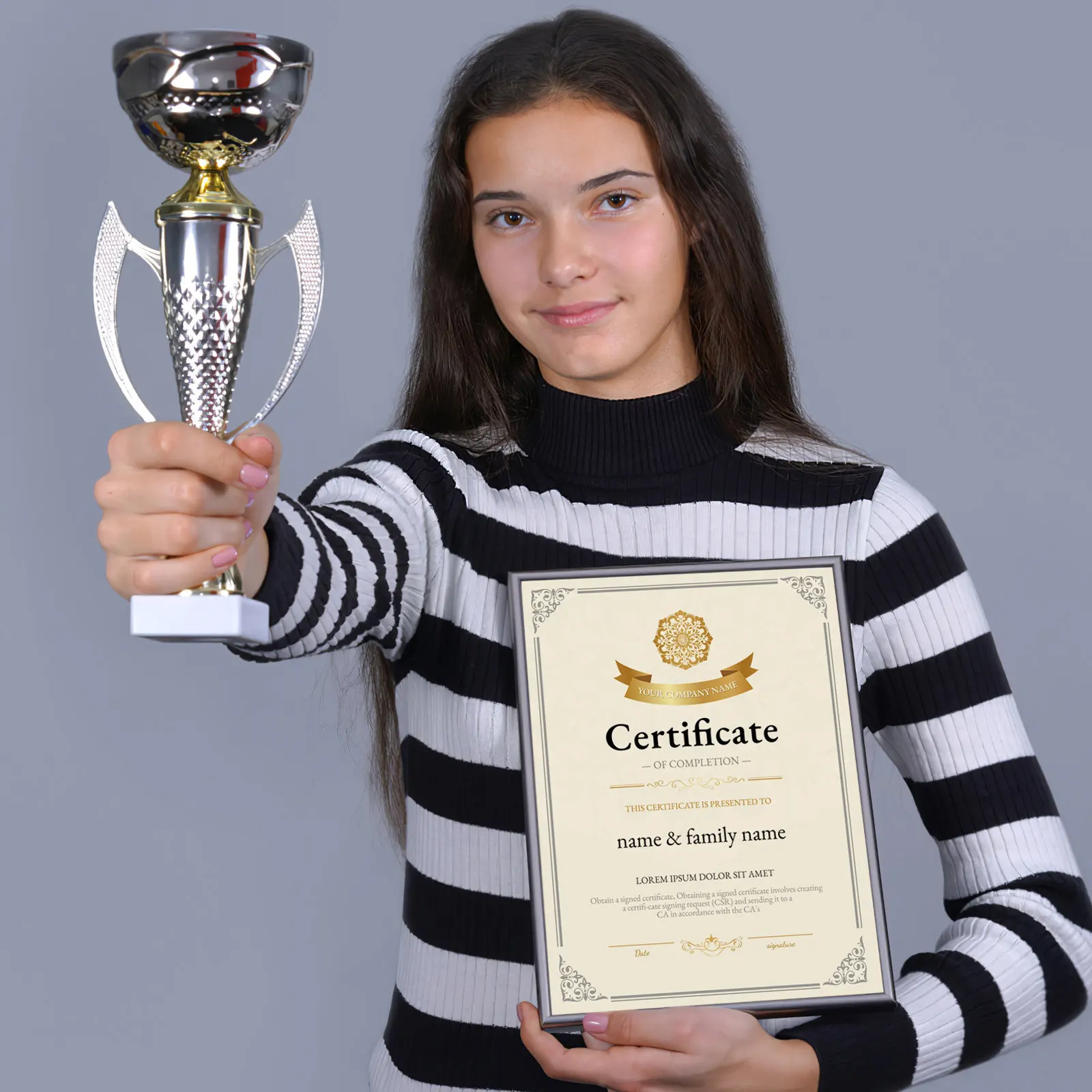 

10Pcs A4 Blank Certificate Paper Printable Writable Diploma Paper with Rounded Corners for Class Awards Certificates