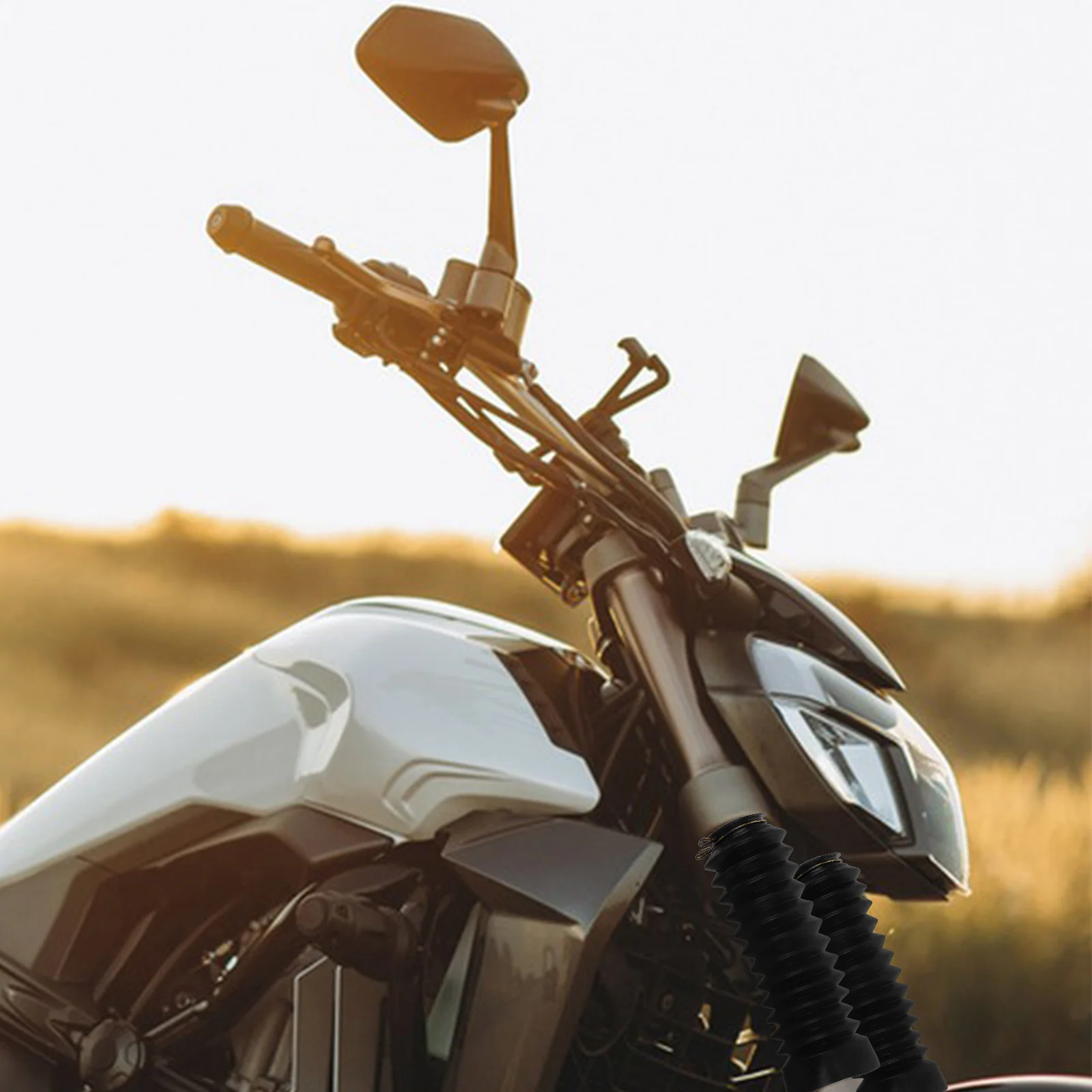 

1 Pair Motorcycle Front Shock Absorber Protector Universal Rubber Sleeve Dustproof Waterproof Cover For Motorcycle Forks