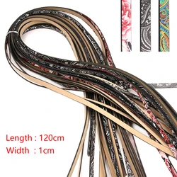 1Pcs 120 x 1cm 4 Color Printing PU Leather Cord & Rope Diy Jewelry Findings Accessories Jewelry Making Material For Bracelet