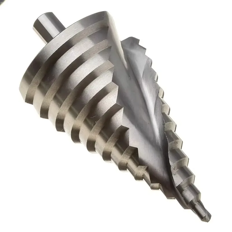 Broca escalonada, 1 peça, 6-60mm, ranhura espiral, hss, cortador de buraco de aço para madeira, metal, ferramentas de perfuração, broca cônica