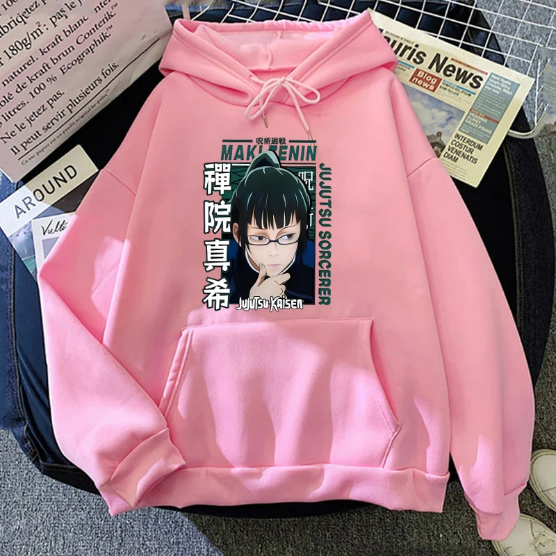 Fashion Unisex Hoodie Anime Zenin Maki Hoodies Men And Women Streetwear Pullover Harajuku Tops