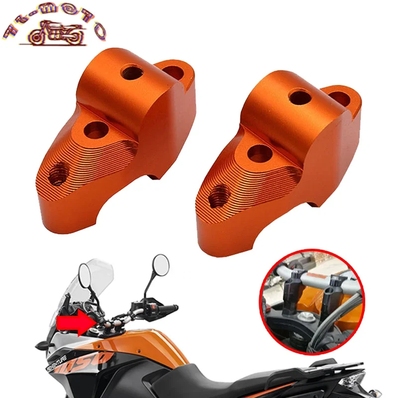 

30mm Rise Handlebar Risers Motorcycle CNC Accessories Handlebar High Lifter Risers Fit For KTM 1050 1090 1190 1290 ADV 2013-2021